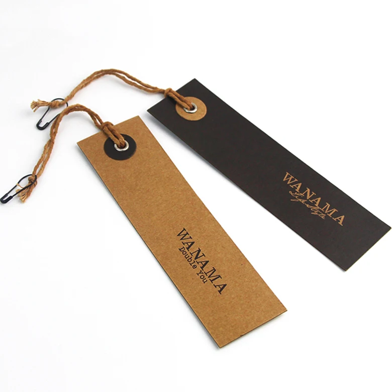 

Custom printing clothing hang tags swing tag label,swing bag hang tags, Black
