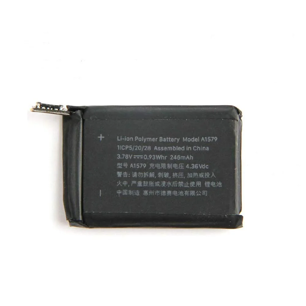 

Wholesale A1578 Smart Watch Battery Replacement For iwatch Series S1 38mm 42mm For Apple Watches A1579 Lithium Polymer Batteries, Black