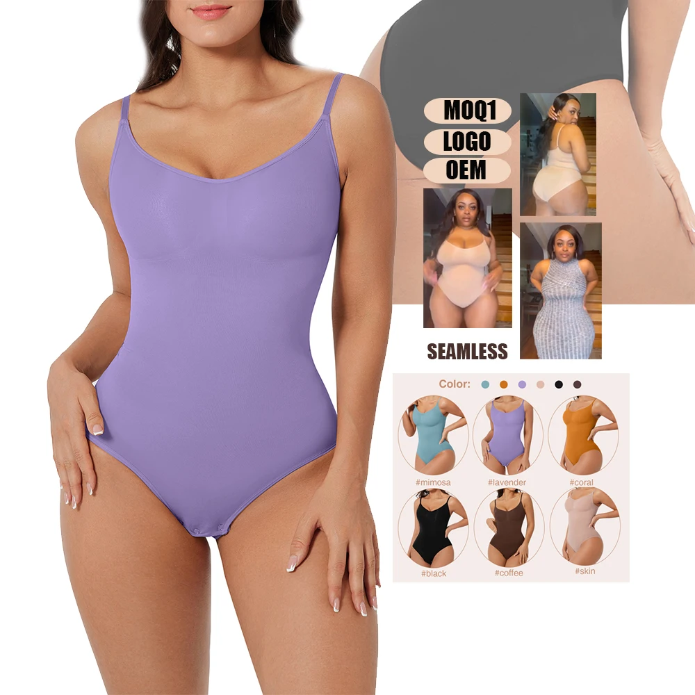 

HEXIN wholesale plus szie one piece tummy control seamless bodysuits shapewear for women