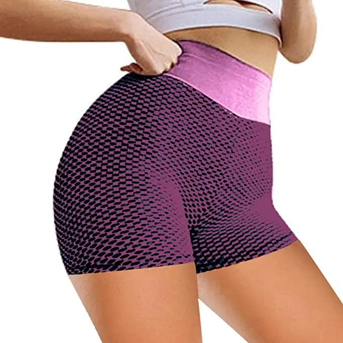 

2021 Women Workout Yoga Shorts High Waist Booty Push Up Gym Shorts Scrunch Ruched Butt Lifting Sports Short Pants, Any pattern