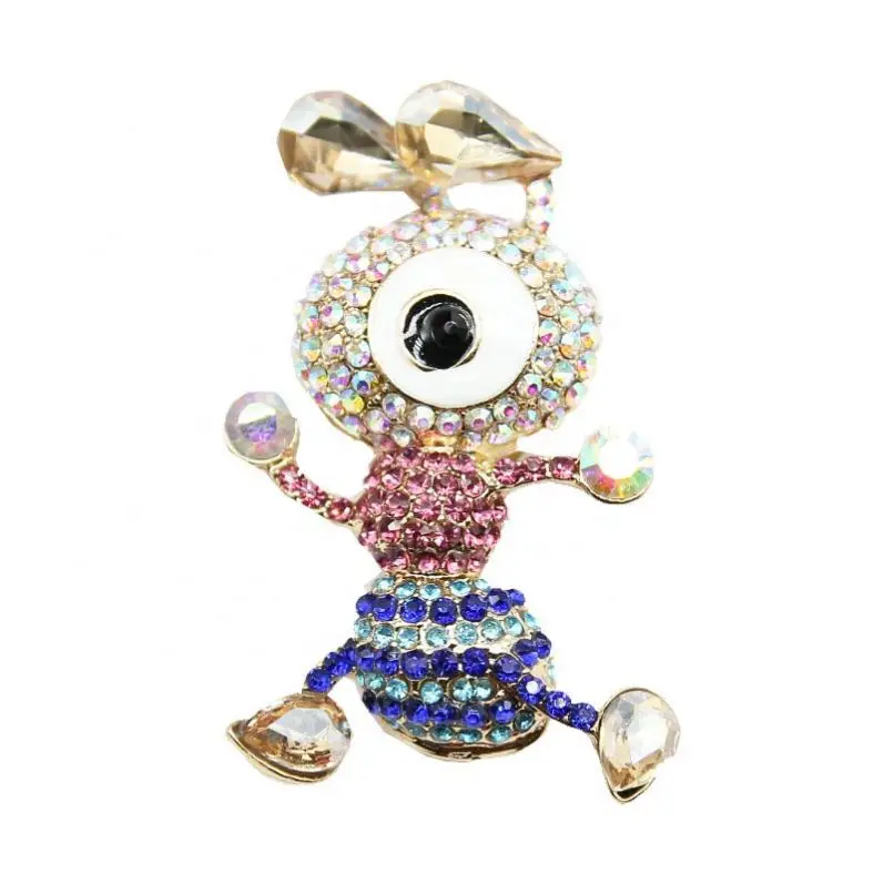 

Cartoon Insect Personality Brooch One Eyed Ant Shape Brooch Electroplating Alloy Color Brooch, Colorful