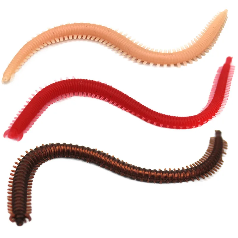 

Jetshark Easy to Use Earthworm 13cm 2g PVC Material 20PCS/Bag Plastic Soft Lure Bionic Bait Fishing Lure Kit