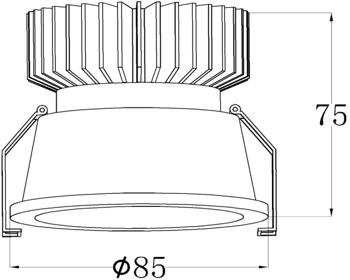 
12W Led Housing Adjustable Die Cast recessed Ceiling downlight for Hotel 