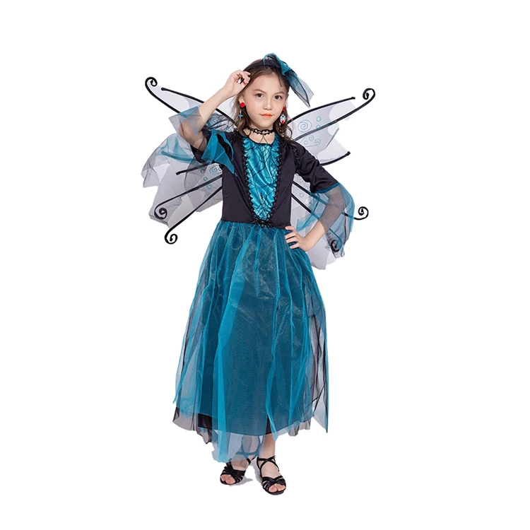 Costume Girls Kids Blue Fairy Halloween Cosplay Butterfly Costume For Kid Buy Butterfly Costume For Kid Halloween Cosplay Blue Dark Fairy Costume Product On Alibaba Com