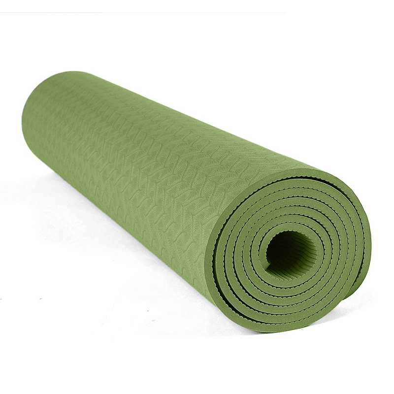 

Custom Recycle High Quality Eco Friendly 7mm Tpe Non Slip Yoga Mat, Black/purple/pink/rose/green/blue