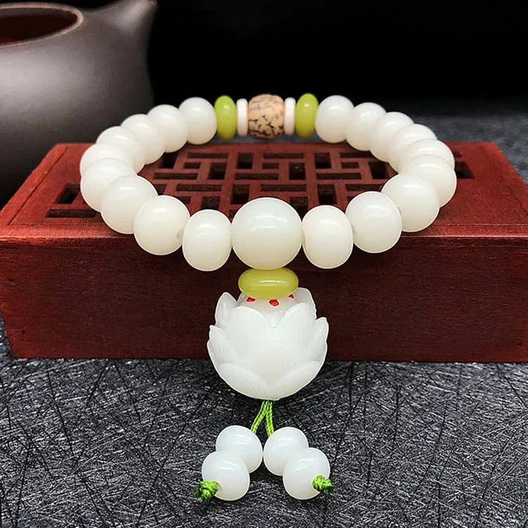 

High quality natural jade bodhi root bracelet 108 bodhi beads bracelet Jewelry wholesale