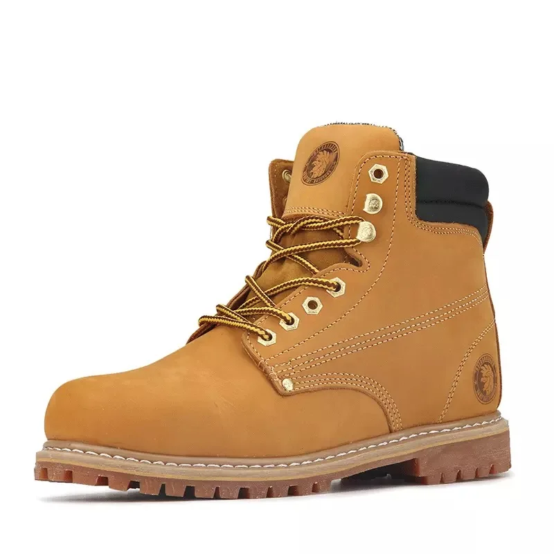 

Autumn And Winter Classic Rhubarb Boots High-top Leather Tooling Outdoor Martin Boots Men's Boots