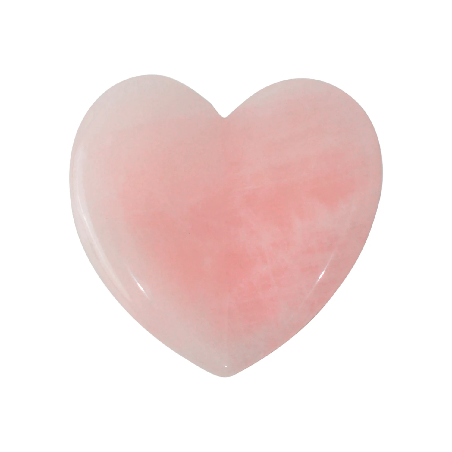 

Healing Crystal Rose Quartz Love heart shape Massage Tool Natural Gemstone Gua Sha Board, Pink