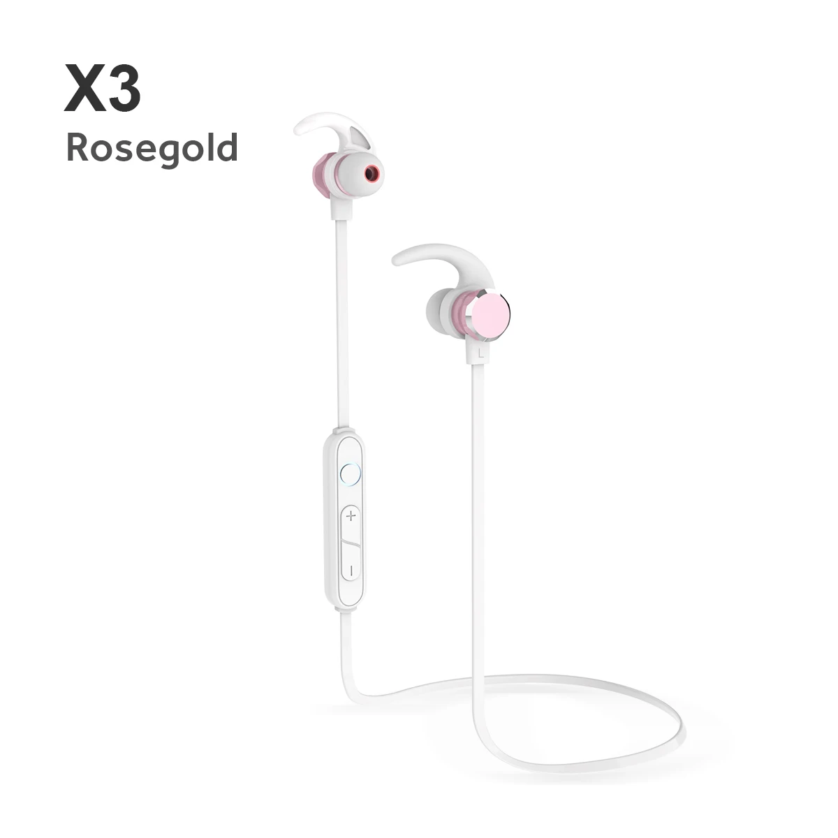 

In-ear Wireless Headphones Long Life Earphones Magnetic Switch Headsets Neckband Sports Earphone, Black, white, rosegold