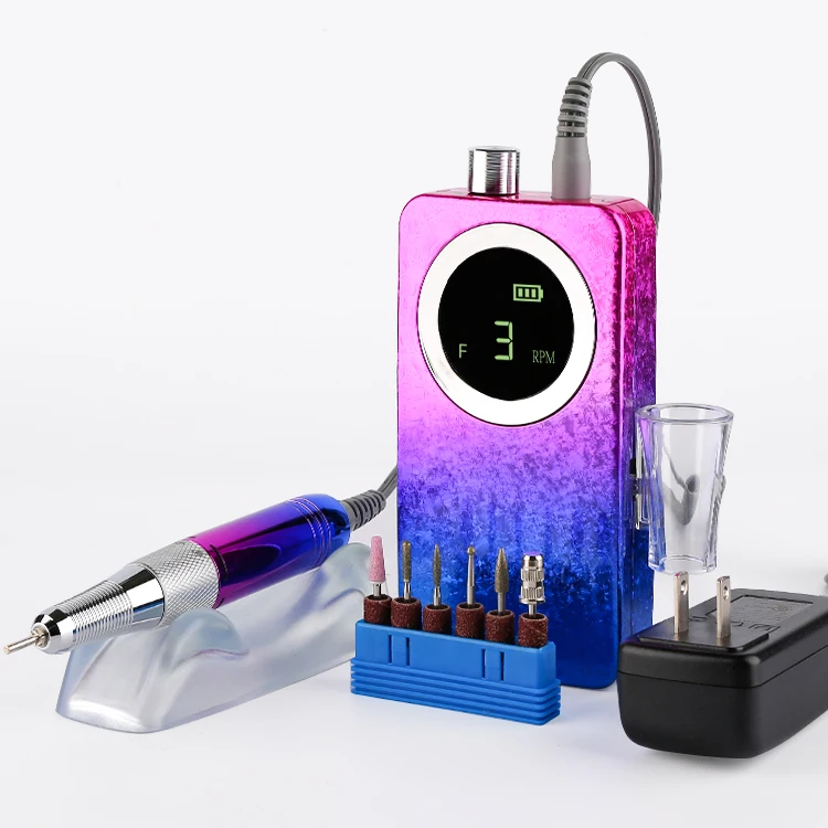 

Professional Salon Electric acrylic e file nail drill machine electric 365nm curing lamp uv for nails polish ceramic foot spa