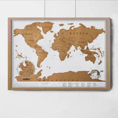
Amazon hot sale world map scratch custom design 