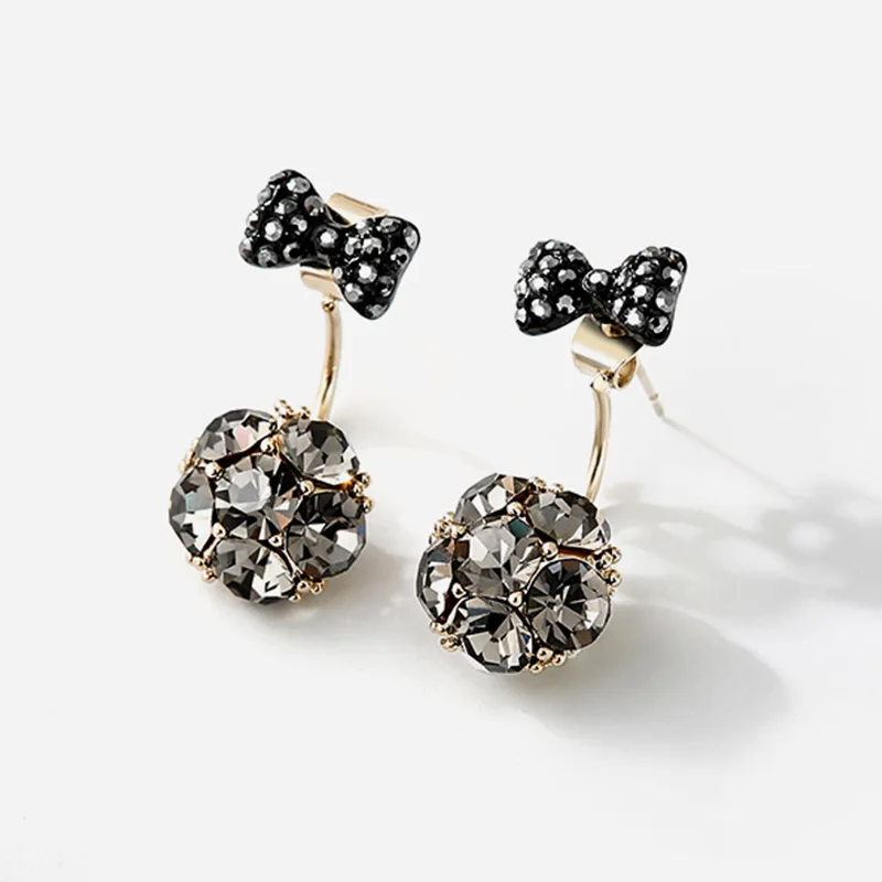 

tiktok jewelry 925 silver pin bow earrings glamour hipster earrings wholesale