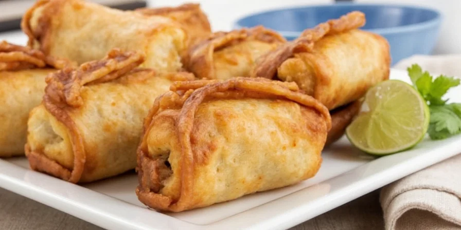 Dessert-style southwest egg rolls