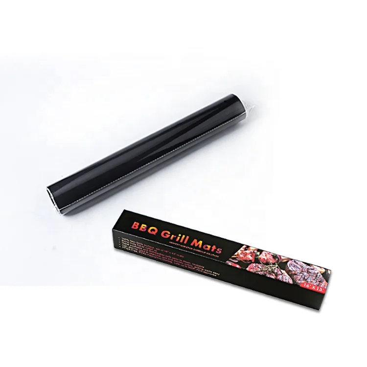 

Set of 2 Food safe 16 X 12 Inch PFOA Free 0.2mm Extra Thick Heavy-Duty & Nonstick Grill and Baking Mats KITCHEN BBQ Grill Mat