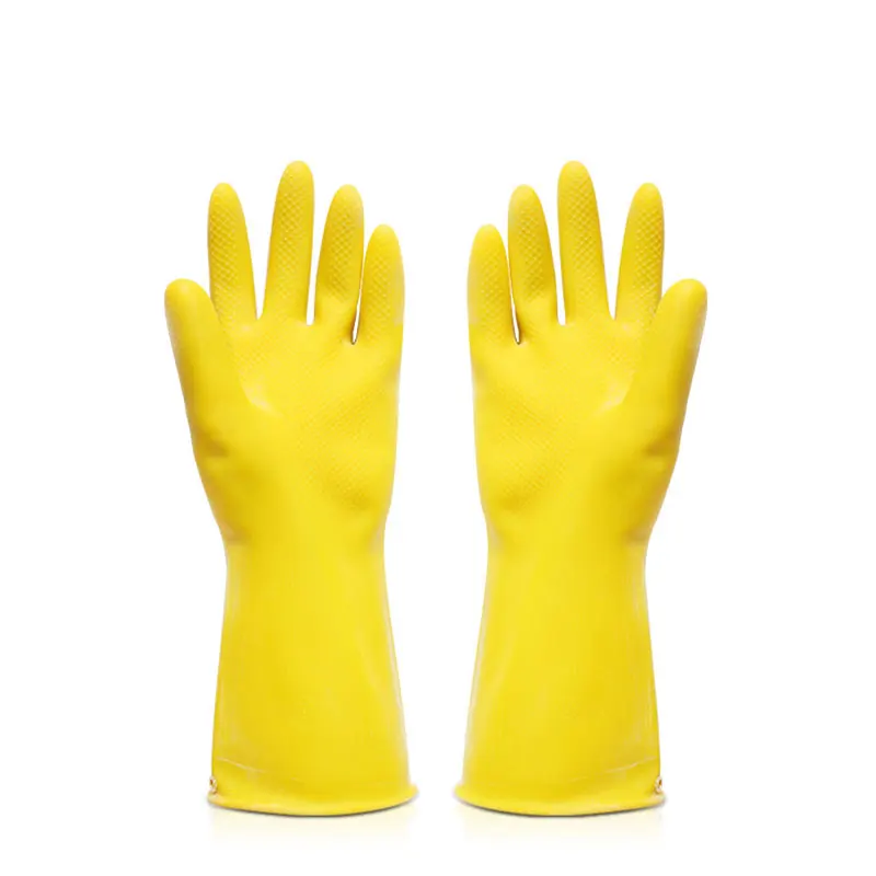 

Household rubber gloves China silicone dishwashing gloves kitchen hotel gloves for cleaning, Yellow red