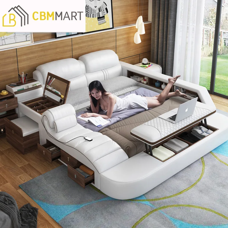 Modern massage bed set functional bed music player china bedroom furniture