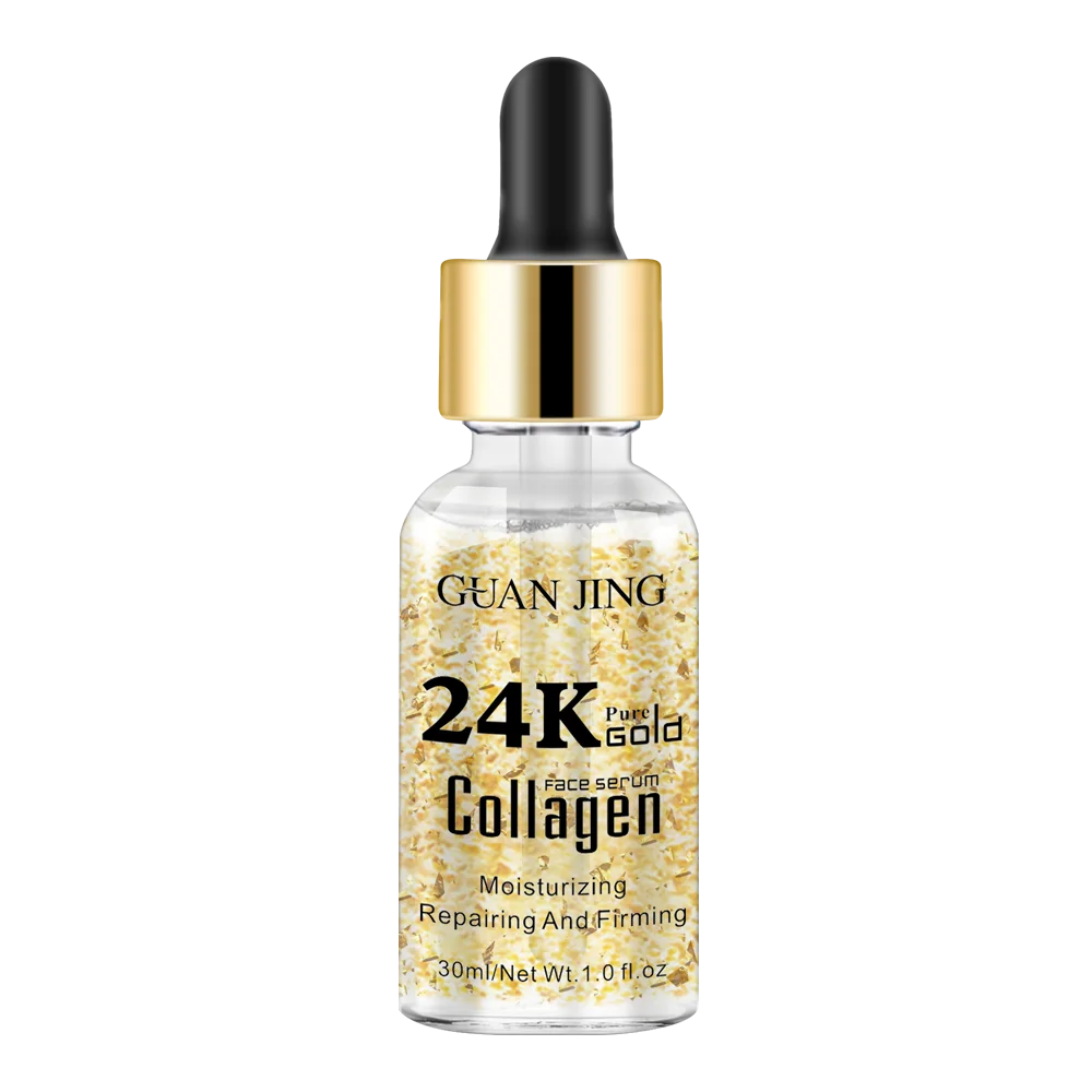 

Custom Logo 24K Gold Serum Natural Organic Essence Productos de Belleza Facial Beauty Kit for Women Whitening Skin Care Serum