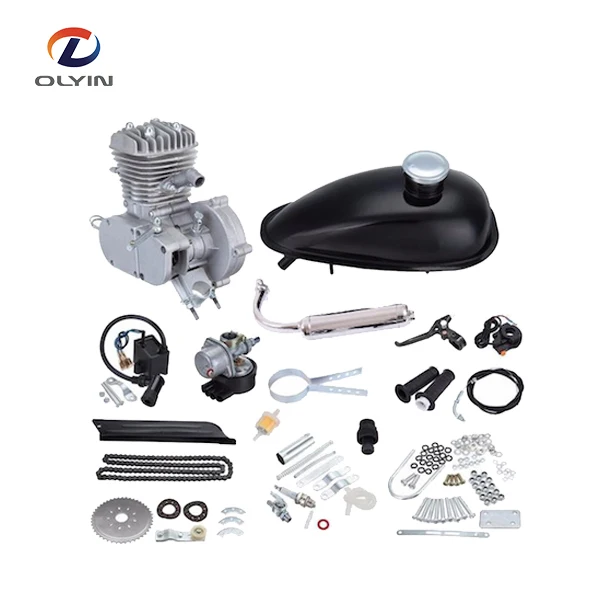 

80cc 50cc pedal bike engine kit, Silver , black or chrome