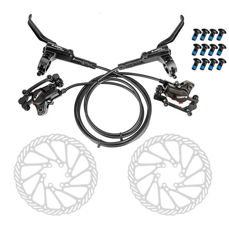 

Bicycle Oil Pressure Disc Brake Set Mountain Bike Hydraulic Disc Brake For MTB Bikes, Black