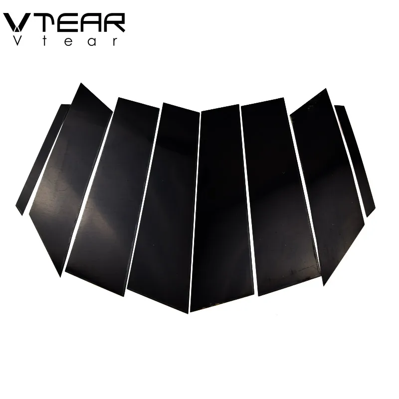 

Vtear For Mazda CX-4 CX4 window pillars posts stickers decorative center middle pillar trim film cover protection accessories, Black