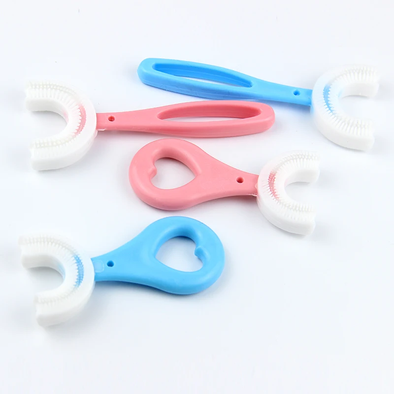 

360 toothbrush degree rotating children tooth brush child toothbrush for children, Blue, pink or customized