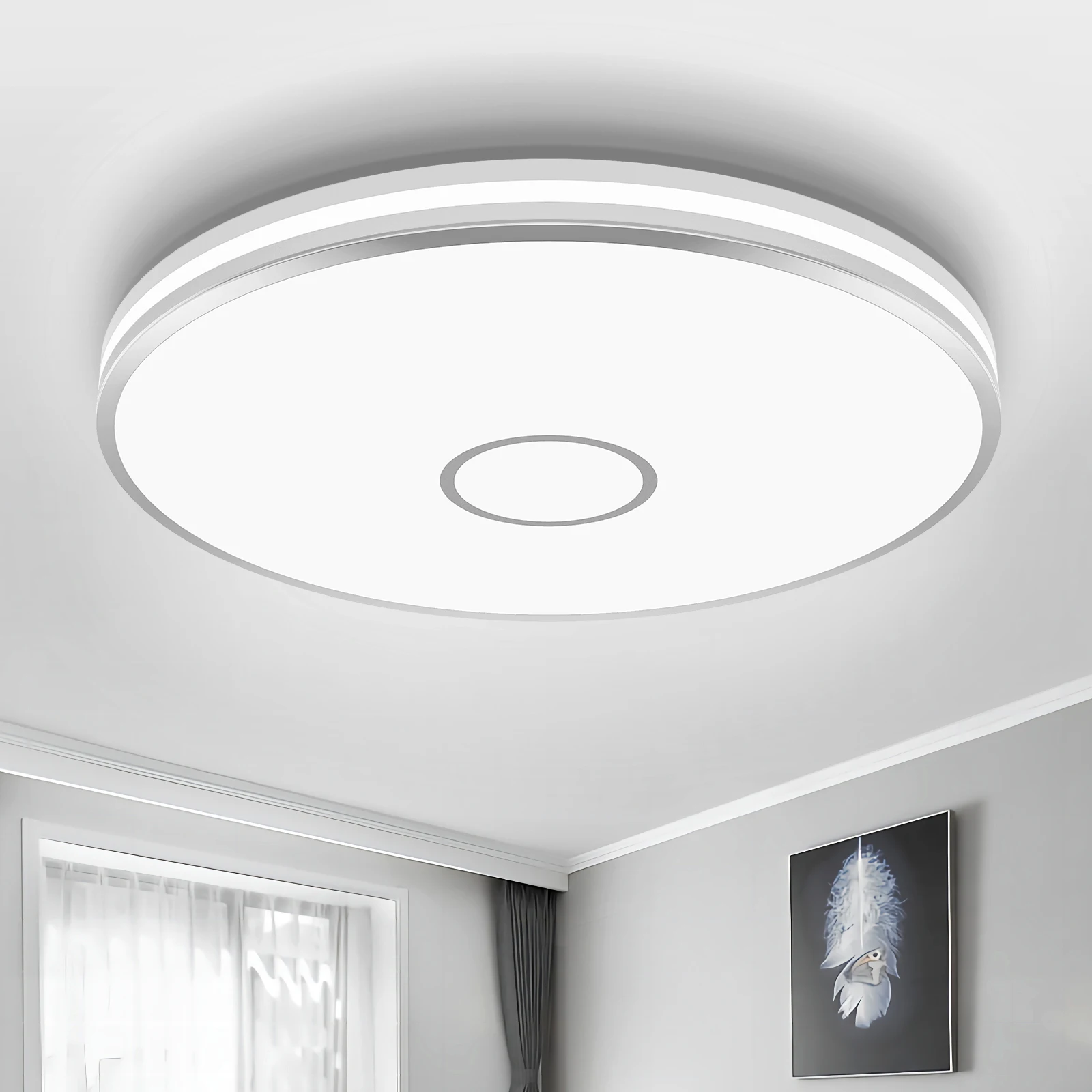 

Nordic Modern Style House Design Flush Mount Panel Led Ceiling Light Fixtures For Living Room