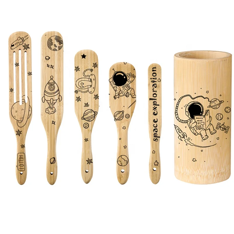 

Wooden cooking utensils, kitchen tools and utensils set heat-resistant non-stick wooden cooking utensils