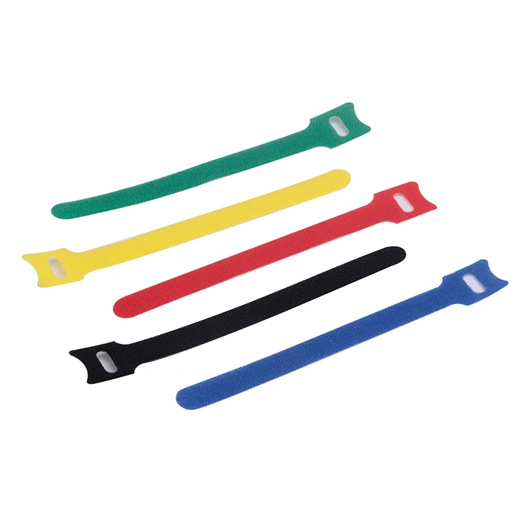 

Cable Straps 5 Colorful Wholesale Custom Reusable Sizes Nylon Self-Locking Wire Hook And Loop Tape Strap Cable Ties