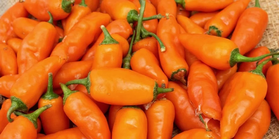 Chef wearing gloves while handling habaneros