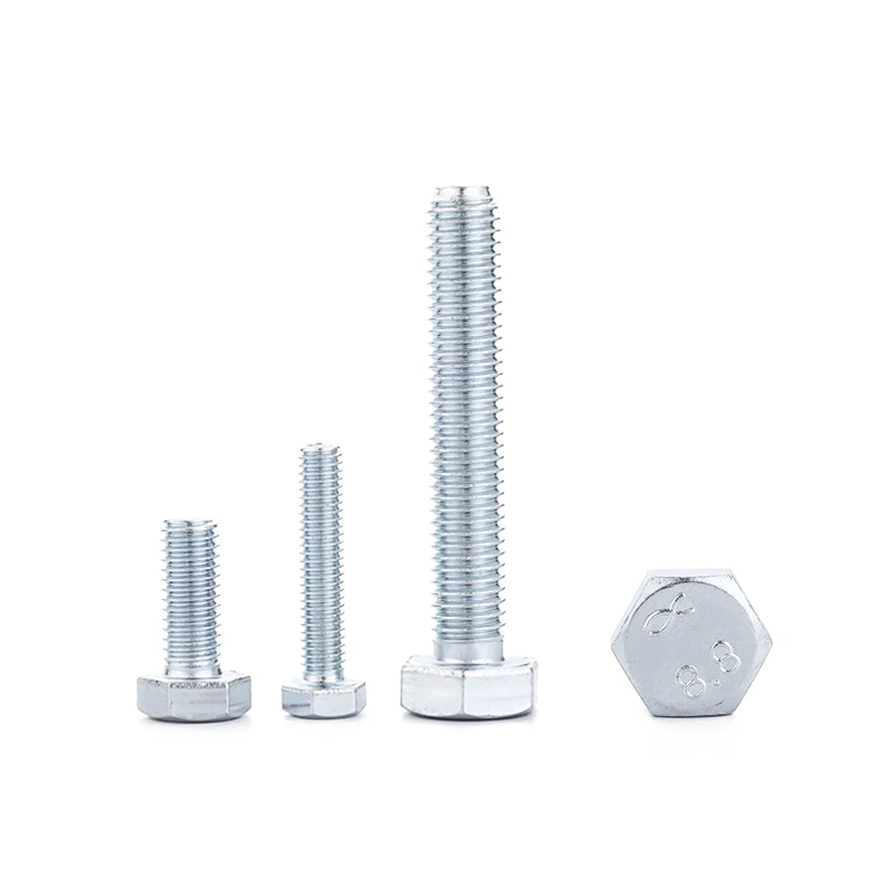 
Oem 8.8 Grade Carbon Steel Galvanized Zinc Plated M16 Hexagon Head M2 Hex Bolts and Nuts 