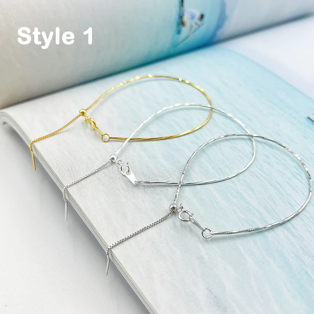 Fashion S925 Adjust Bead Clasp Finished Chains Bracelet for Women Diy Jewelry Making