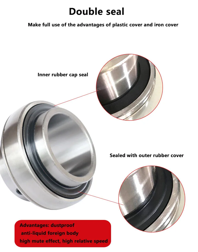 stainless steel uc insert ball bearing for pillow block bearing