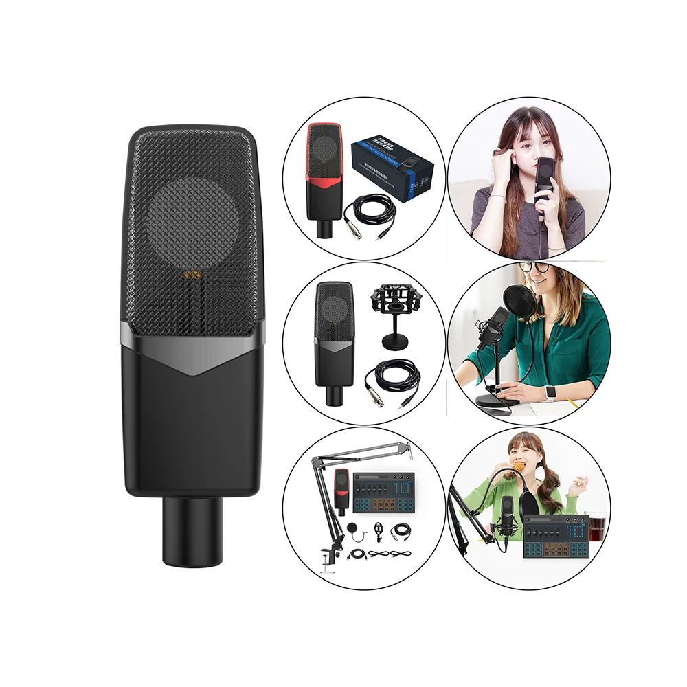 

Live Professional Portable Wired Studio Recording Audio Interface XRL Condenser Mic Mike Microphone