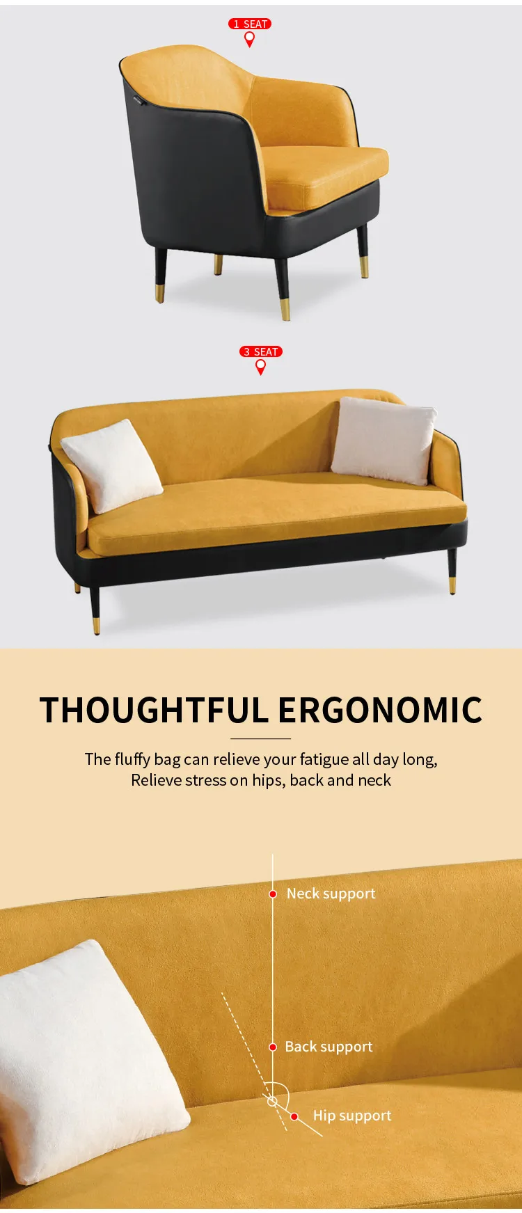 Pengpai 3 2 Seater Indoor Set Leather Couch Latest Design Sofa