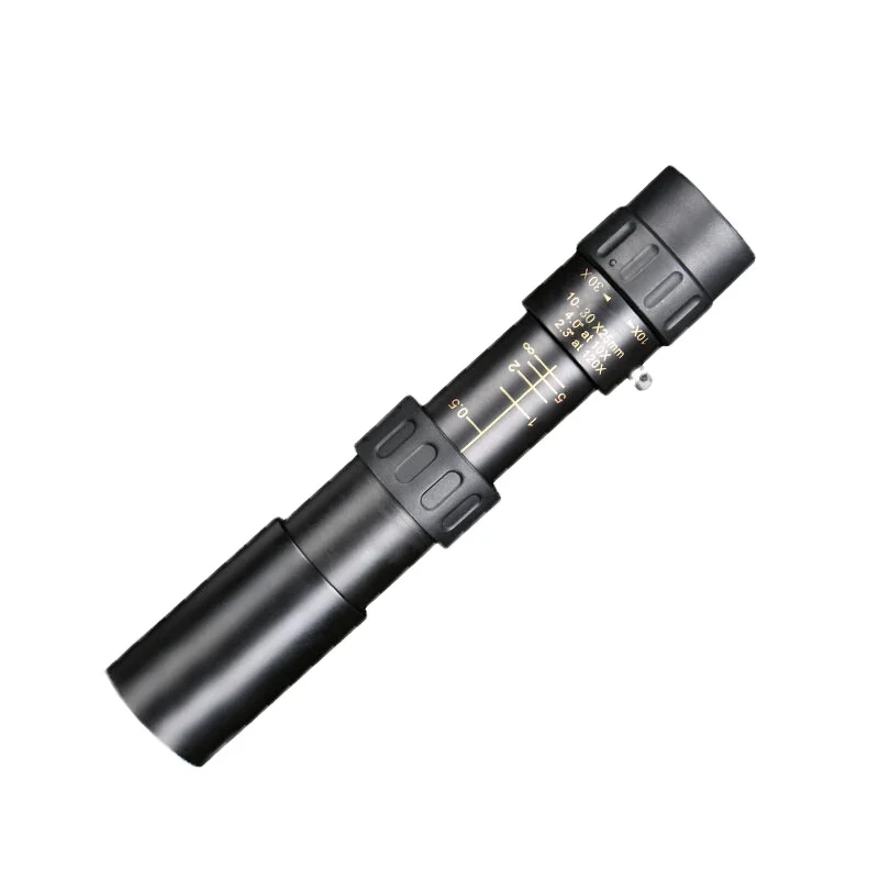 

10-30x25 Zoom Metal Monocular Telescope Monocular High Power Binoculars Telescope Supports Smartphone with Light Night Vision