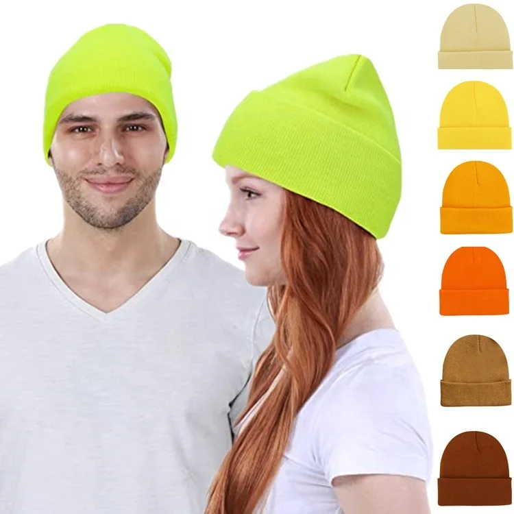 

unisex trendy men's women's super quality 100% acrylic autumn winter warm oem logo custom knitted knit ski hat caps cap beanie