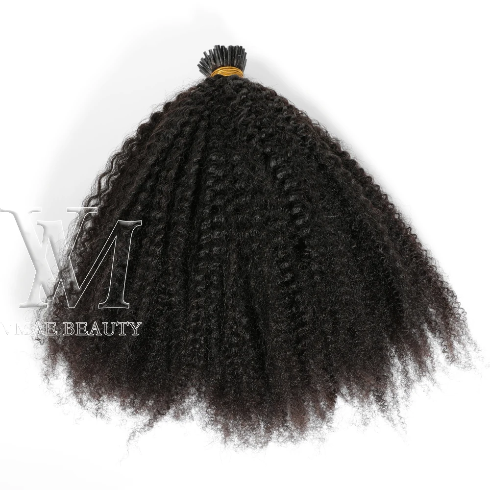 

Virgin Hair 1g/s Single Drawn Natural Color 3A 3B 3C 4A 4B 4C Kinky Curly Pre Bonded Dropships I Tip Human Hair Extension