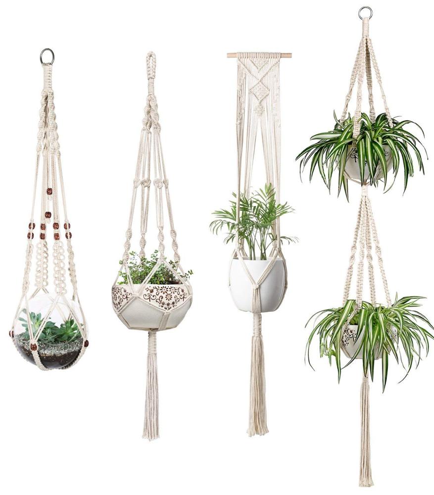 

Cotton Rope Stand plant hanger for Hanging Holder Flower Baskets Pot