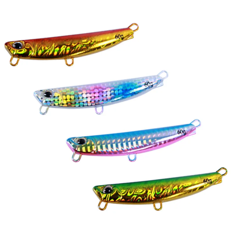 

New Jig Fishing Lures 15g-60g Fish Bait Fishing Jigs Metal Jig Bass Set Pesca Saltwater Lures Isca, 8 colors