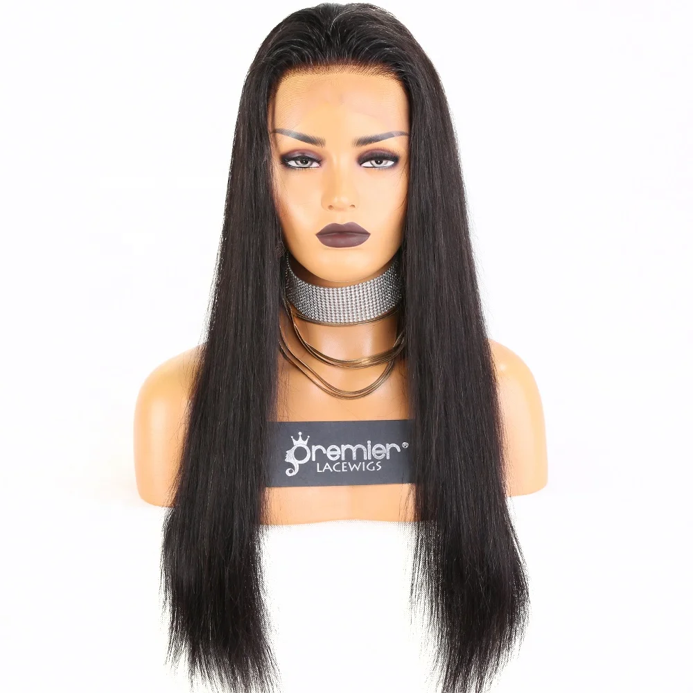 

Premier Factory wholesale cheap good quality hand tied silk top lace wigs with natural hairline small knot