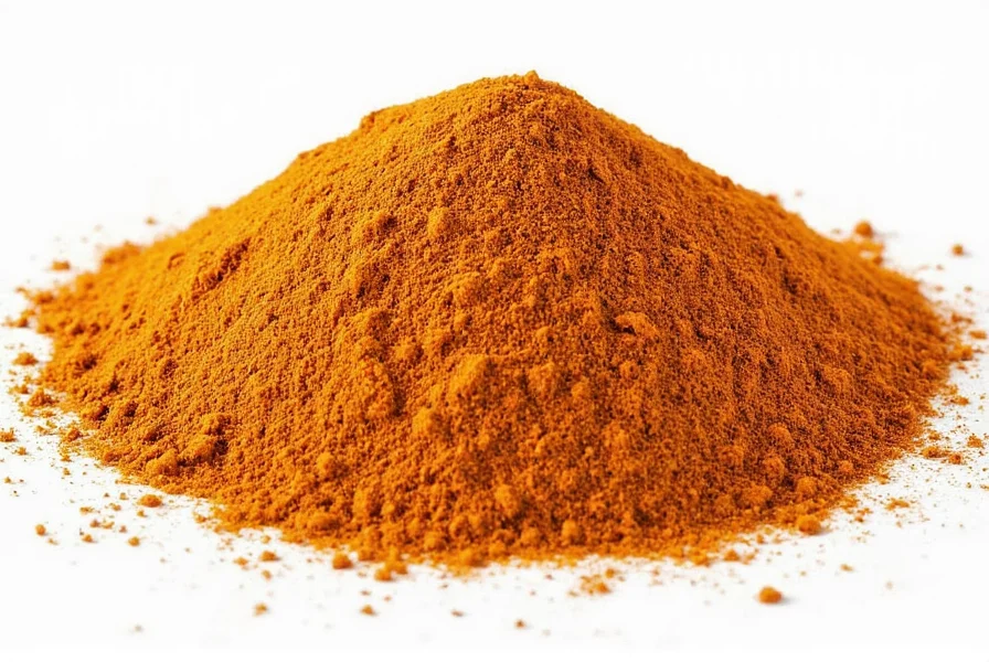 Close-up of various curry spices in bowls showing different colors and textures