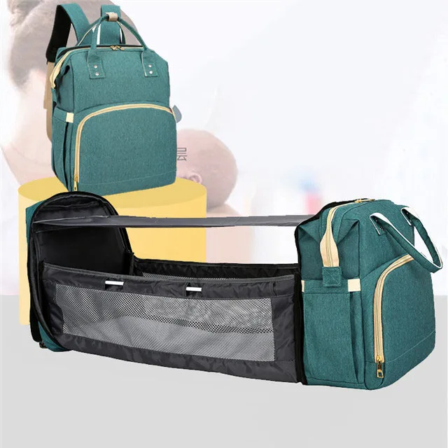 

Multi- Purpose Portable Outdoor Changing Set Baby Bags For Mother Mummy Baby Travel Bed custom Diaper Bag