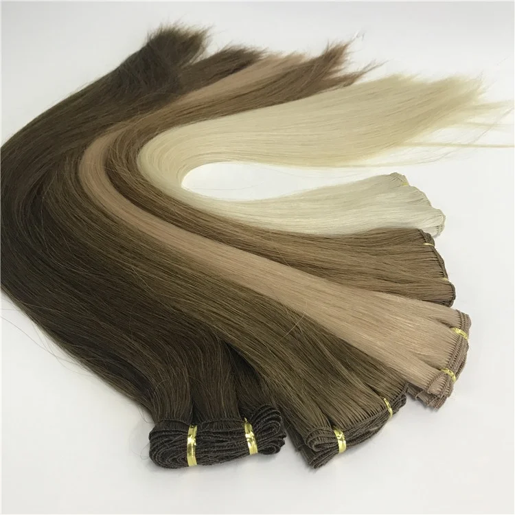 

Cuticle Kept Hair Lifespan 2 Years Hand Tied Weft Hair Extensions Hair Micro Thin Wefts Direct Factory Supplies Fast Shipping