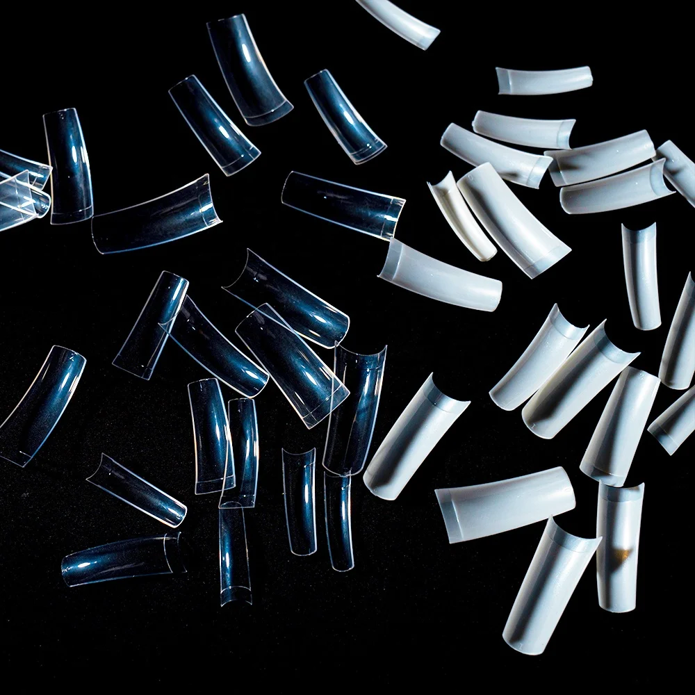 

1100pcs Long Water Pipe Nails French Nail Tips Fake Nails Nail Art Nature/Clear
