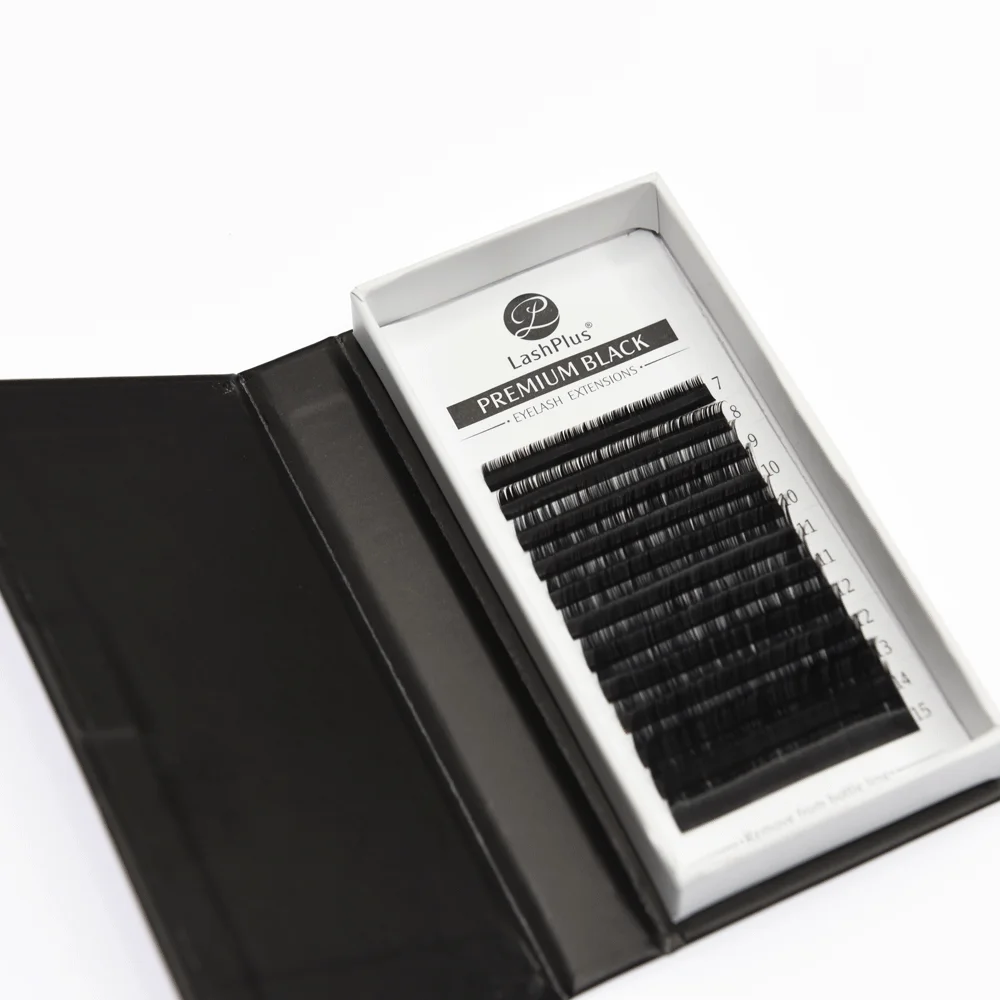 

Hot selling private label volume eyelash extension wholesale colored box available russian volume eyelash extension, Black