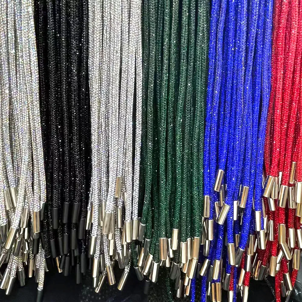 

tr075 wholesale crystal rope ribbon diamond rope trim rhinestone rope for hoodie