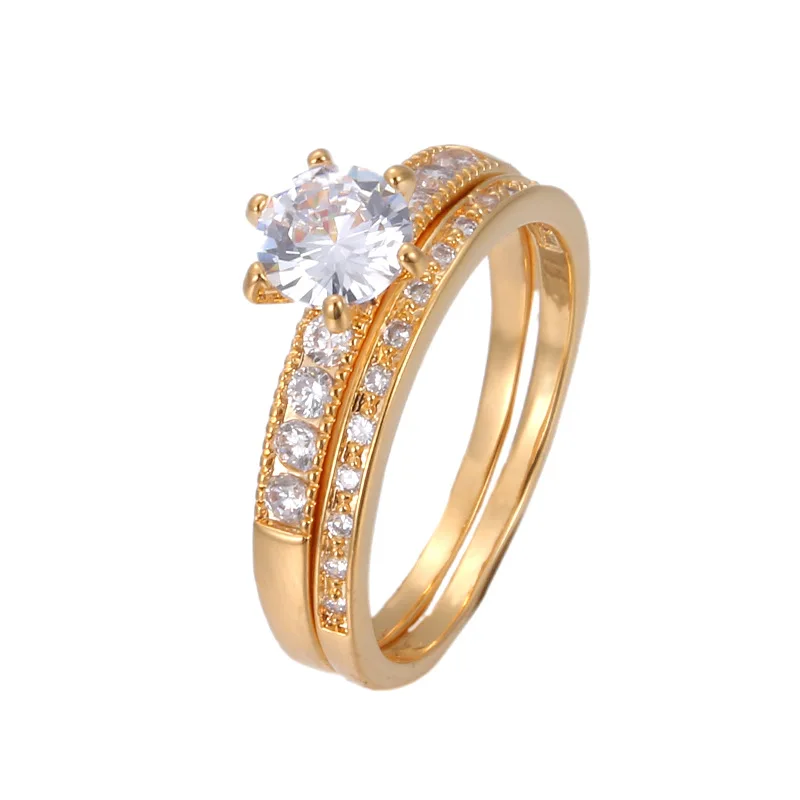 

Amazon Hot Sale Creativity Ring Sets Ring Couple Jewelry For Women, Silver\ gold