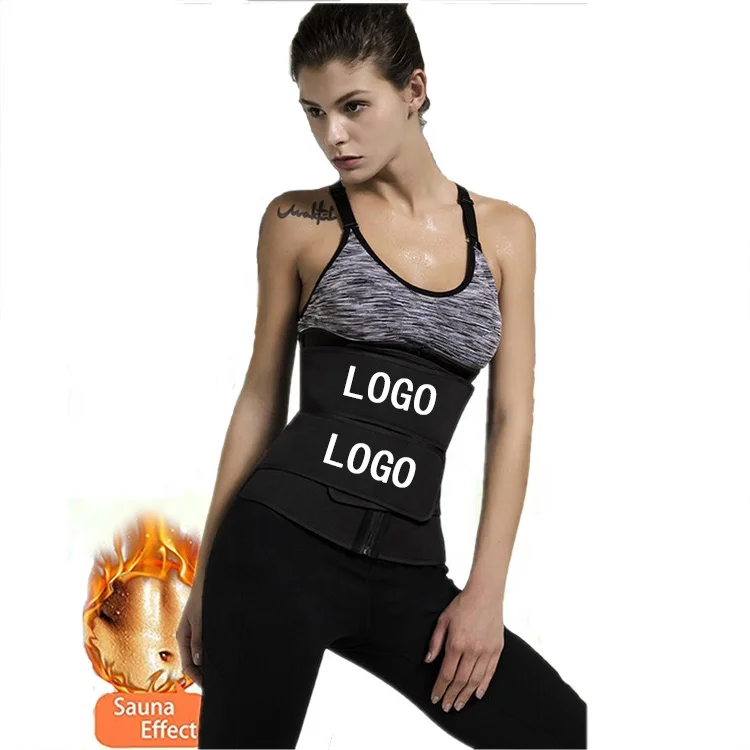 

Hot Selling Custom Logo Women Postpartum Sauna Effect Neoprene Body Shapers 3 Strap Slimming Corset Waist Trainer Belt With