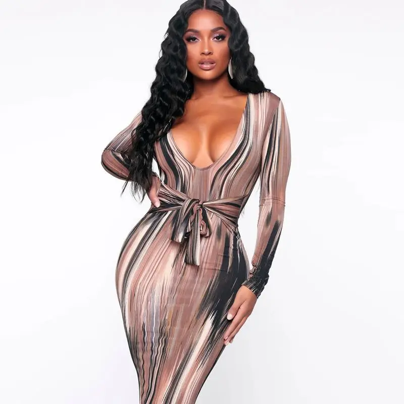 

Factory Trendy Custom Print Belly Corset Sweater Dress Women Clothing, As picture