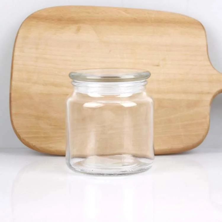 

Set of 3 glass wax candle jar candle holder with stopper lid 300ml 500ml 700ml, Clear transparent